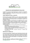 Garant&iacute;a - Elecsolsolar