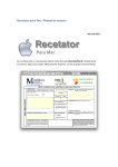 Recetator para Mac. Manual de usuario
