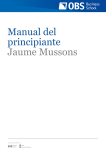 Manual del principiante Jaume Mussons