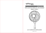 VENTILADOR DE PARED DE 3 VELOCIDADES