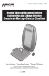 Heated Shiatsu Massage Cushion Coj&iacute;n de Masaje