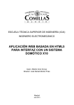 aplicación web basada en html5 para interfaz con un sistema