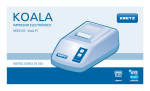 Manual de usuario - Impresor electrónico Koala PC