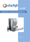 Manual cerradura biométrica - STARLIGH Importador y Distribuidor