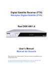 Receptor Digital Satélite (FTA) Real DSR 4001 A User`s Manual