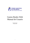 Gastos Reales Web Manual de Usuario