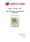 Rel&eacute; electr&oacute;nico de protecci&oacute;n diferencial RGU &ndash; 10