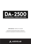 DA-2500 II - Manual de Usuario