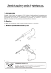 Manual de puesta en marcha de soldadores con elemento