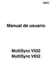 Manual de usuario - NEC Display Solutions Europe