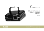 DJ Lase Performance 150 RGY / 250 RVP / 200 GVC láser manual