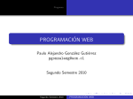 PROGRAMACIÓN WEB