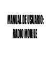 Manual de usuario Radio Mobile