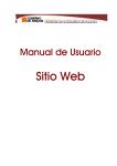 Manual de Usuario Sitio