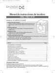Manual de instrucciones de lavadora