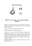 Manual de Usuario RM-873 Low Power Long Distance Radio Modem