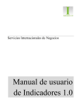 Manual de usuario de Indicadores 1.0