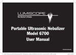 Portable Ultrasonic Nebulizer Model 6700 User Manual