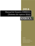 Manual de Usuario SIMROCA (Sistema de captura Web)
