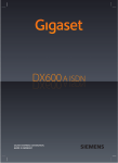 Gigaset DX600A ISDN Manual de usuario (versión