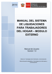 Manual de usuario del Sistema de Liquidaciones para Trabajadores