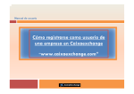 Pasos a seguir para registrarme como usuario de una empresa ya