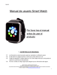 Manual de usuario Smart Watch