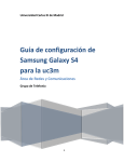 Configuración - Área de Seguridad y Comunicaciones