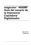 magicolor 4690MF Guía del usuario de la Impresora/ Copiadora