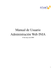 Manual de Usuario Administración Web INIA