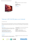 Televisor LED Full HD plano con Android