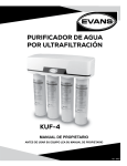 KUF-4 PURIFICADOR DE AGUA POR ULTRAFILTRACI&Oacute;N