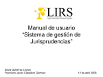 Manual de Jurisprudencia.