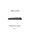 MPEG-4 DVR Manual de usuario