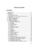 1 MANUAL DE USUARIO CONTENIDO