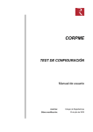 Manual del Test de Configuraci&oacute;n de env&iacute;o telem&aacute;tico