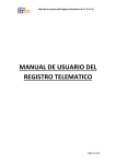 manual de usuario del registro telematico - Sede Electrónica