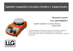 Agitador magnético con placa térmica y temporizador