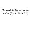 Manual de Usuario del X350 (Sync Plus 3.5)