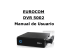 EUROCOM DVR 5002 Manual de Usuario