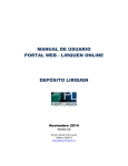manual de usuario portal web - lirquen online depósito lirquen