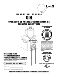 operador de puertas comerciales de servicio industrial