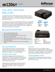 InFocus IN120ST Series Datasheet (Latin Spanish)