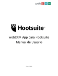 webCRM App para Hootsuite Manual de Usuario