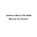 Teléfono Móvil ZTE N290 Manual de Usuario