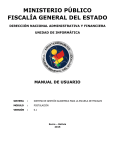 MINISTERIO PÚBLICO FISCALÍA GENERAL DEL ESTADO