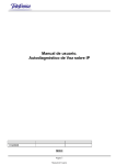 Manual de usuario. Autodiagnóstico de Voz sobre IP