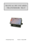 MANUAL DE USUARIO TRANSMISOR M4-T