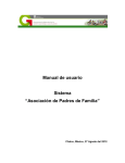 Manual de usuario Sistema “Asociación de Padres de Familia”