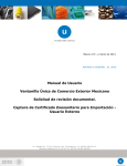 Captura de Certificado Zoosanitario para Importación